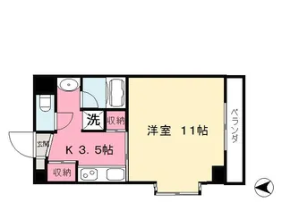 コンフォルト天山【205号室】の間取り