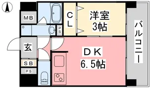 ツイン・ハーモニー道後Ⅱ【302号室】の間取り