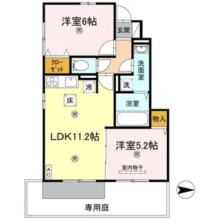 コーポ松ノ木【1階】の間取り