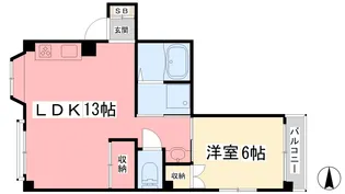 ステーションハイツ【202号室】の間取り