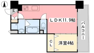 アーバン道後今市【11階】の間取り