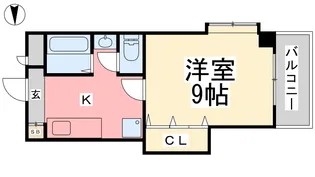 ラフィネ道後【301号室】の間取り