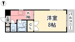 サンタルシア【5階】の間取り