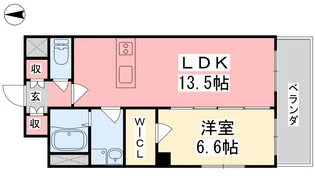 アヴァンサ千舟【809号室】の間取り