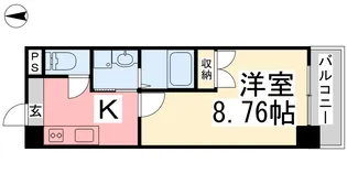 メトロコア西市駅【603号室】の間取り