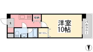 アリスト・ステーション・ピラー【702号室】の間取り