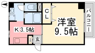 サンローズィア緑町【102号室】の間取り