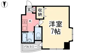 ノエルドゥフランドール【203号室】の間取り