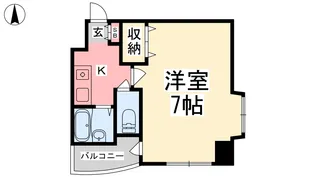 ノエルドゥフランドール【7階】の間取り