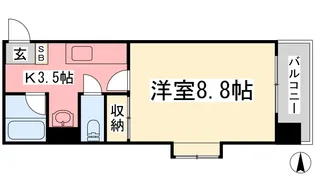 グレイスパル木屋町【205号室】の間取り