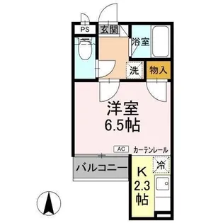 プチシャンブルM【102号室】の間取り