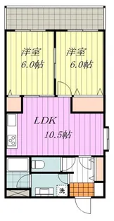 ラディエンス道後【205号室】の間取り