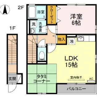 エントピア幸 B棟【202号室】の間取り