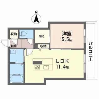 アランチアS【3階】の間取り