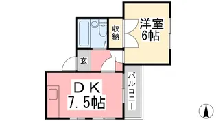 ニュー三番町ハイツ【402号室】の間取り