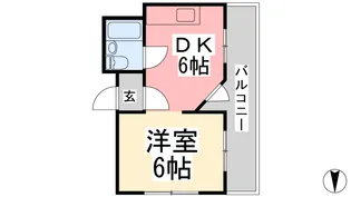 ニュー三番町ハイツ【405号室】の間取り