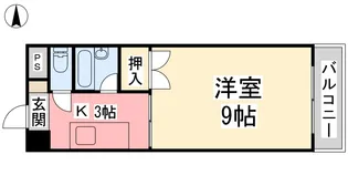 フラワーコーポ此ノ花【4階】の間取り