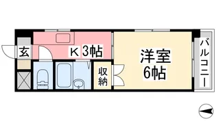 エクレール道後【1階】の間取り