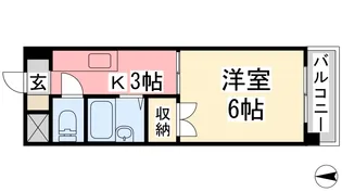 エクレール道後【4階】の間取り