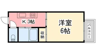 エステー天山【102号室】の間取り