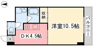 アメニエス萱町【202号室】の間取り
