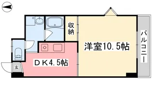 アメニエス萱町【605号室】の間取り