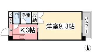 Castle NINOMIYA【302号室】の間取り