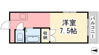 リバーサイド中村【301号室】の間取り