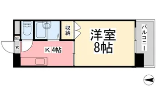 アメニティー味酒【401号室】の間取り