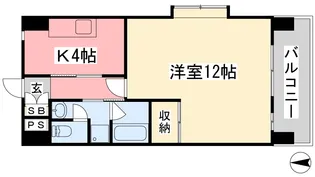 パークハイツコミセン前【11階】の間取り