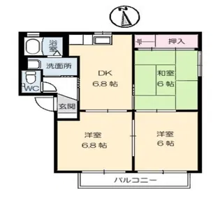 バリュージュM・M【202号室】の間取り