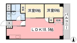 シティーマンション【205号室】の間取り
