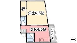 ダイヤモンドビューミツイ【205号室】の間取り