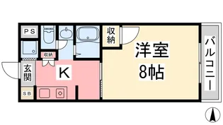 エコール久米【502号室】の間取り