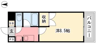 フェニックス東石井【303号室】の間取り