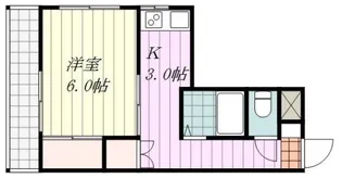 ジョイフル第1桑原【107号室】の間取り