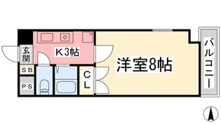 サンピア桑原【606号室】の間取り