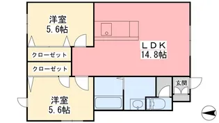 アラヴェール【101号室】の間取り