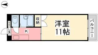 サンループ加藤【2階】の間取り