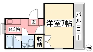 ジュネハイム緑町【2階】の間取り