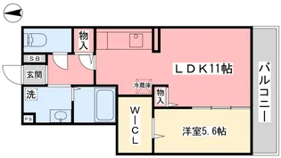 エソラ雄郡【302号室】の間取り