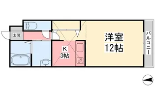 ensoleill`e branchette【102号室】の間取り