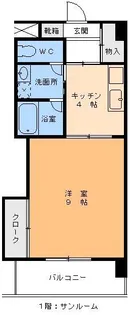 エンゼルコート古町【3階】の間取り