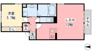 ウィットトキワ【101号室】の間取り