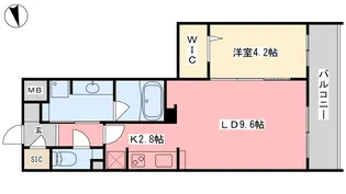 ヴェッセル持田【5階】の間取り