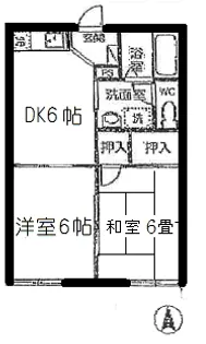 ドエル東山【C201号室】の間取り