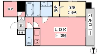 アステリア萱町【1005号室】の間取り