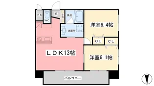 Mint Elvita(ミント エルヴィータ)【406号室】の間取り