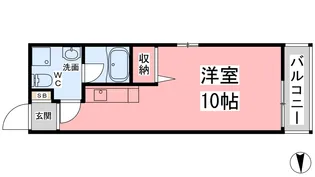 ラッキー味酒ハイツ【301号室】の間取り