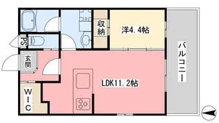 ANNEX Rainbow Tower【203号室】の間取り